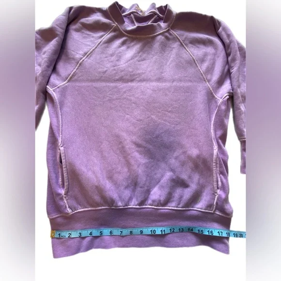 Free People Better Day Sweat top in light purple small - Picture 7 of 12
